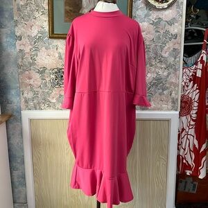 Pink Plus Size Women's Pencil Dress Size: 5X NWOT